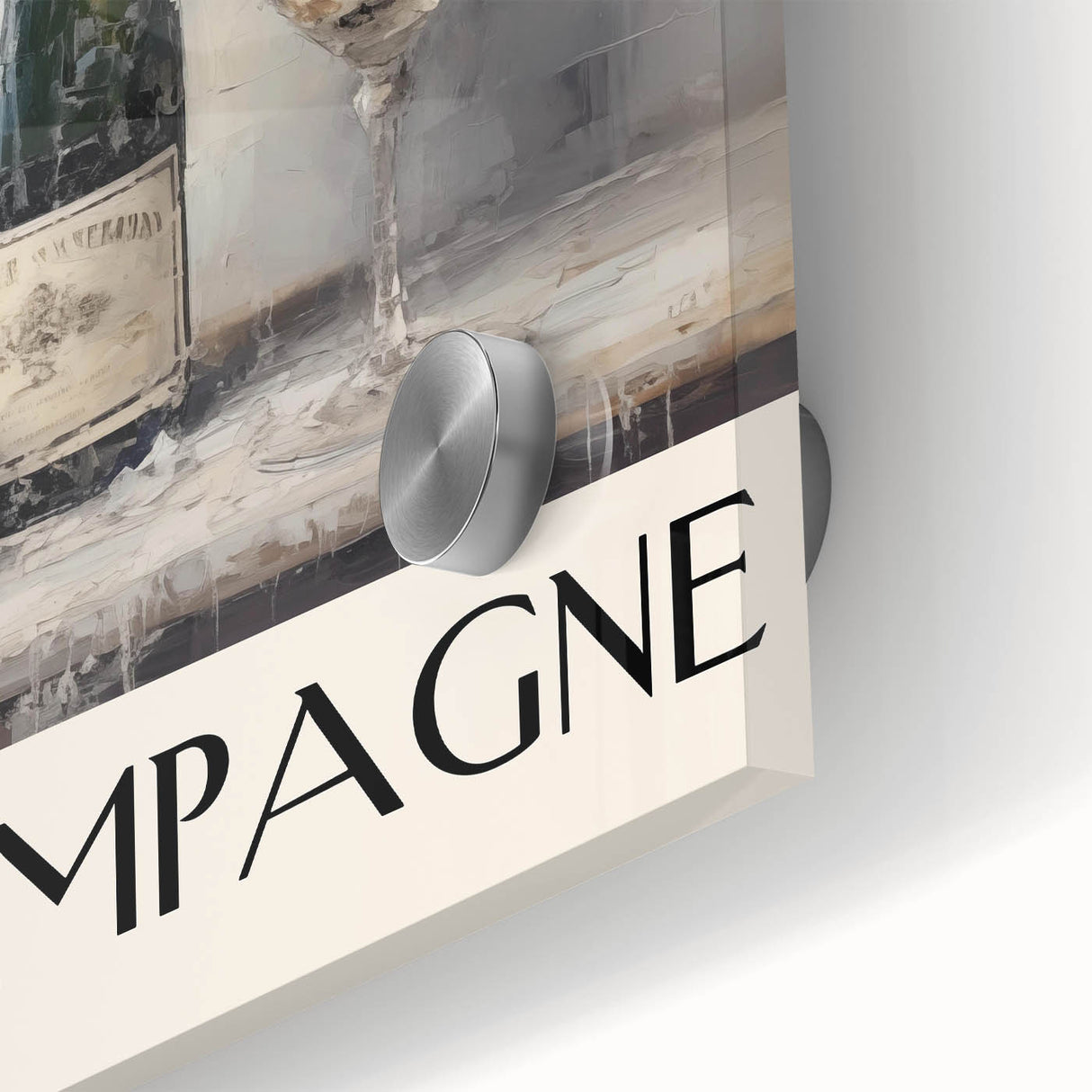 Classic Christmas Champagne Celebration Wall Art - Christmas Canvas Art
