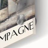 Classic Christmas Champagne Celebration Wall Art - Christmas Canvas Art