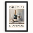 Classic Christmas Champagne Celebration Wall Art - Christmas Canvas Art