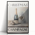 Classic Christmas Champagne Celebration Wall Art - Christmas Canvas Art