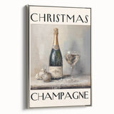 Classic Christmas Champagne Celebration Wall Art - Christmas Canvas Art