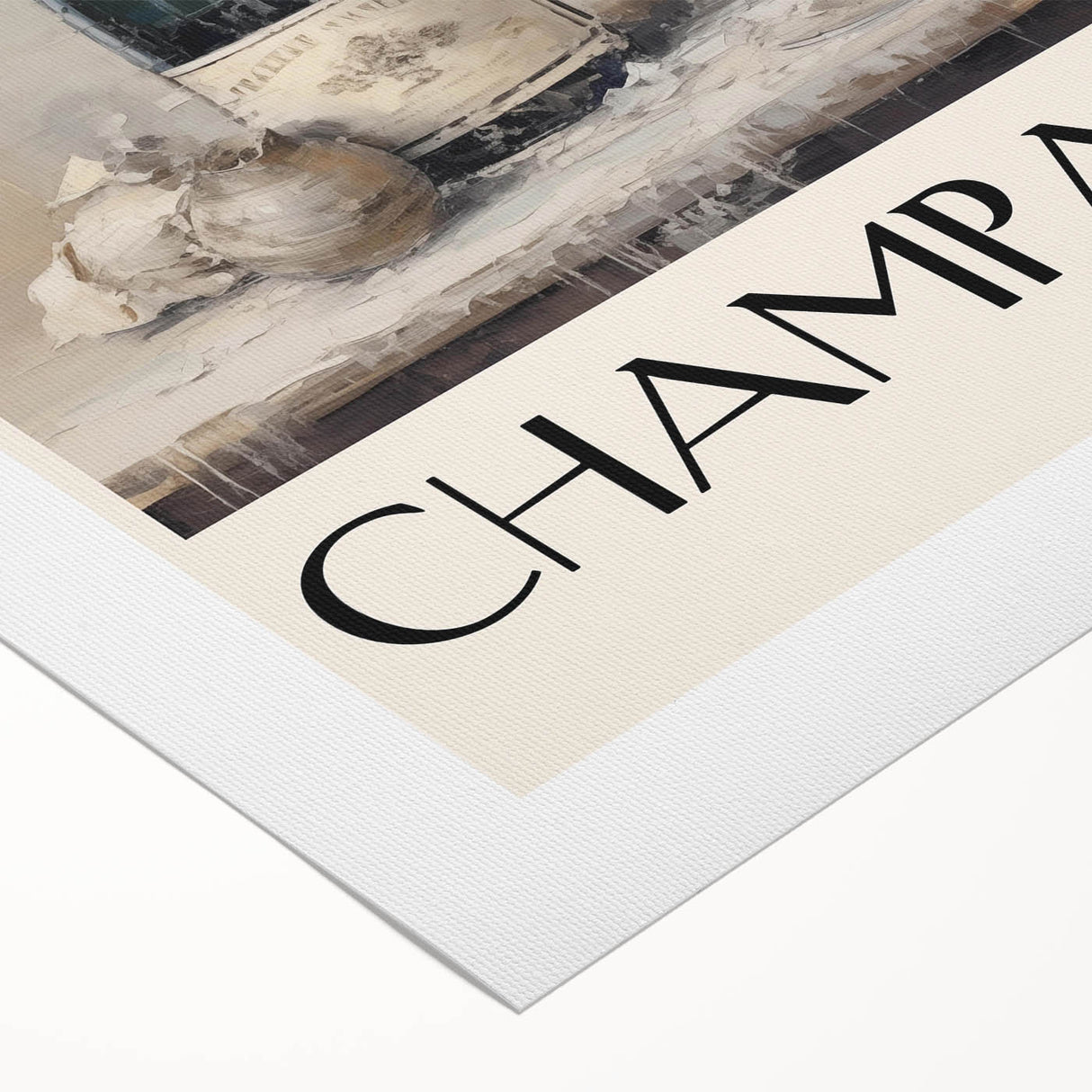 Classic Christmas Champagne Celebration Wall Art - Christmas Canvas Art