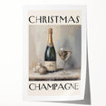 Classic Christmas Champagne Celebration Wall Art - Christmas Canvas Art
