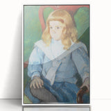 Mary Cassatt's Boy with Golden Curls - Charming Impressionist Portrait Art