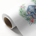 Personalized Kids Art – Meditative Elephant Nursery Wall Decor