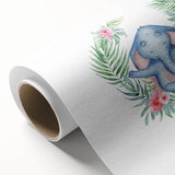 Personalized Kids Art – Meditative Elephant Nursery Wall Decor