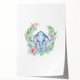 Personalized Kids Art – Meditative Elephant Nursery Wall Decor