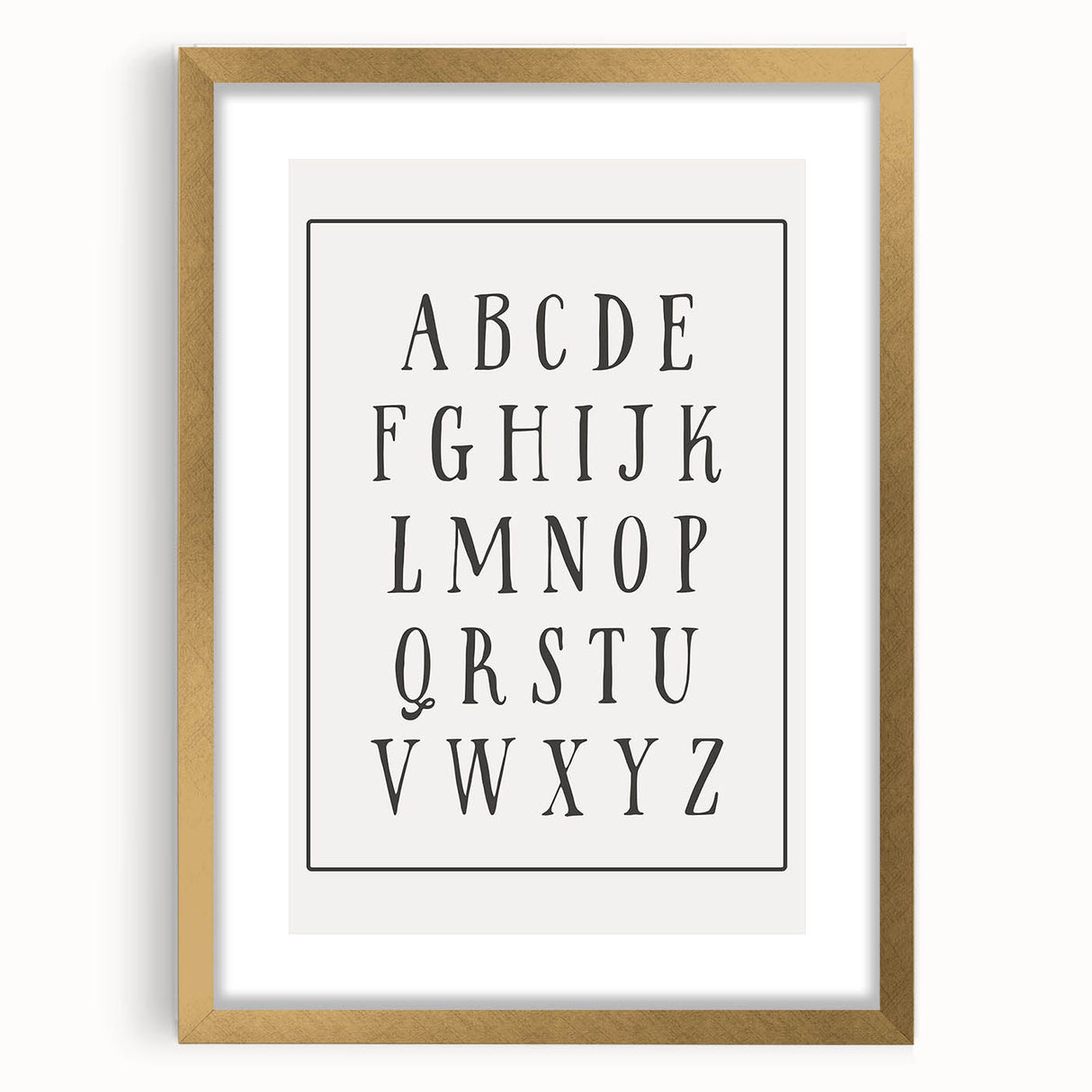 Rustic Alphabet Nursery Wall Art – Baby Room Decor & Kids Prints