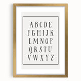 Rustic Alphabet Nursery Wall Art – Baby Room Decor & Kids Prints