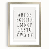 Rustic Alphabet Nursery Wall Art – Baby Room Decor & Kids Prints