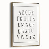 Rustic Alphabet Nursery Wall Art – Baby Room Decor & Kids Prints