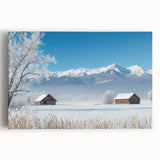 Lush green fields stretch under a bright blue sky in this vibrant landscape canvas art, perfect for adding a touch of nature to any room decor.