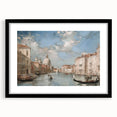 Black-framed landscape artwork with a white mat, showcasing a serene natural scene, perfect for home decor and enhancing living spaces. Ideal for art enthusiasts.