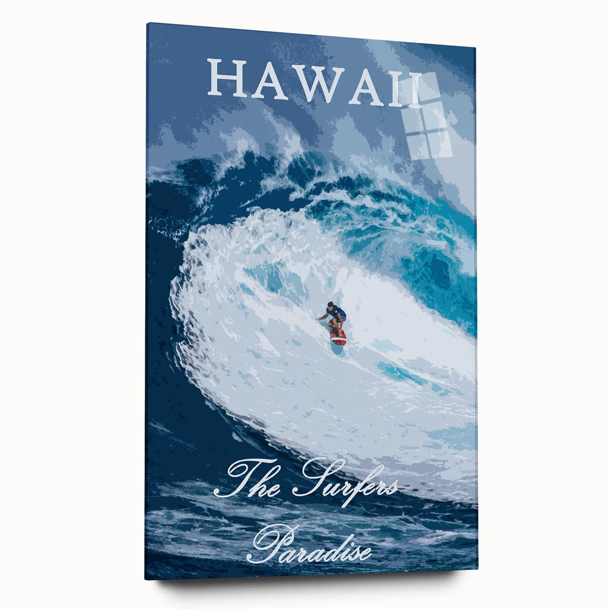 Retro Hawaii Surfer Poster – Vintage Surfing Paradise Art