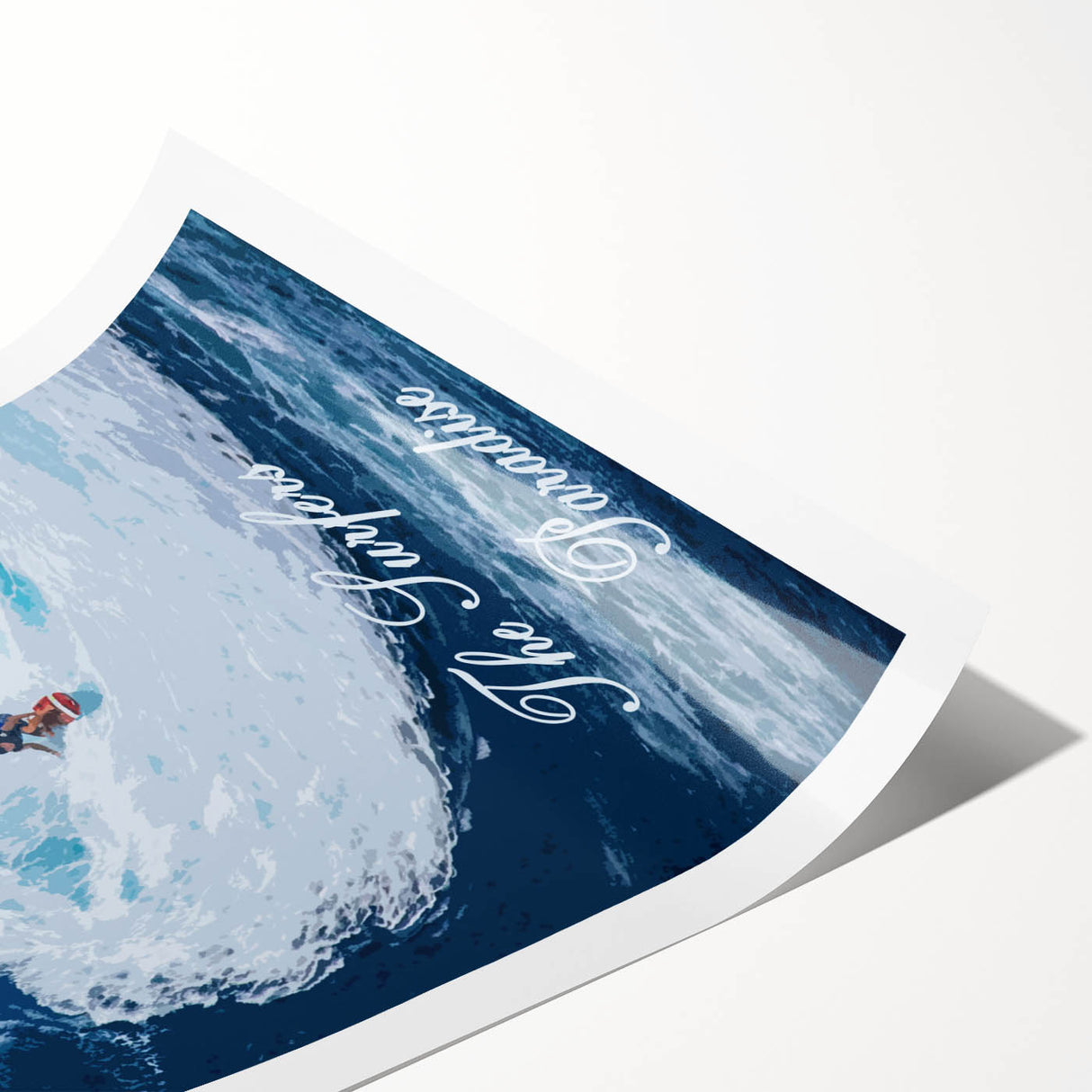 Retro Hawaii Surfer Poster – Vintage Surfing Paradise Art