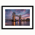 Abstract art print of London scenery in vibrant colors on a large textured canvas, ideal for living room decor.