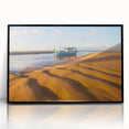 Large abstract wall art depicting a stylized Brazilian landscape in vibrant colors on a framed acrylic.