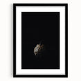 Extra large abstract art print featuring vibrant autumn colors on textured canvas, framed in black.