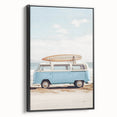 Black and white landscape art painting on framed canvas, featuring a vintage poster style, ideal for bedroom wall decor.