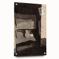 Modern Wall Art - Monochromatic Abstract Bedroom Scene in Grayscale