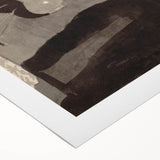 Modern Wall Art - Monochromatic Abstract Bedroom Scene in Grayscale
