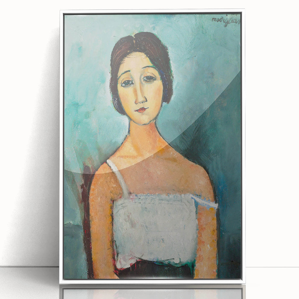 Christina" Portrait Modern Wall Art - Abstract Contemporary Decor