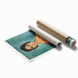 Christina" Portrait Modern Wall Art - Abstract Contemporary Decor