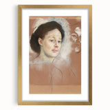 Impressionist Portrait Art - Degas' "The Artist's Cousin" Print