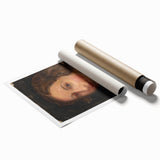 Modern Wall Art - Classic Portrait in Soft, Neutral Brushstrokes