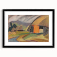 By the Village" Abstract Modern Art - Minimalist Wall Decor
