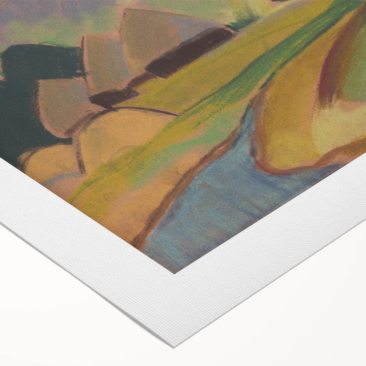 By the Village" Abstract Modern Art - Minimalist Wall Decor
