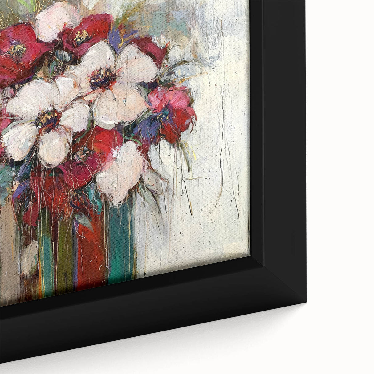 Elegant Floral Bouquet - Modern Living Room Wall Art