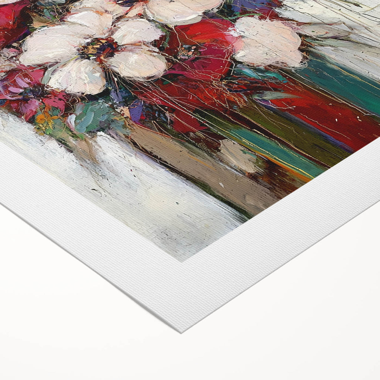 Elegant Floral Bouquet - Modern Living Room Wall Art
