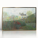 Artist's Garden in Argenteuil: Monet's Impressionist Floral Wall Art