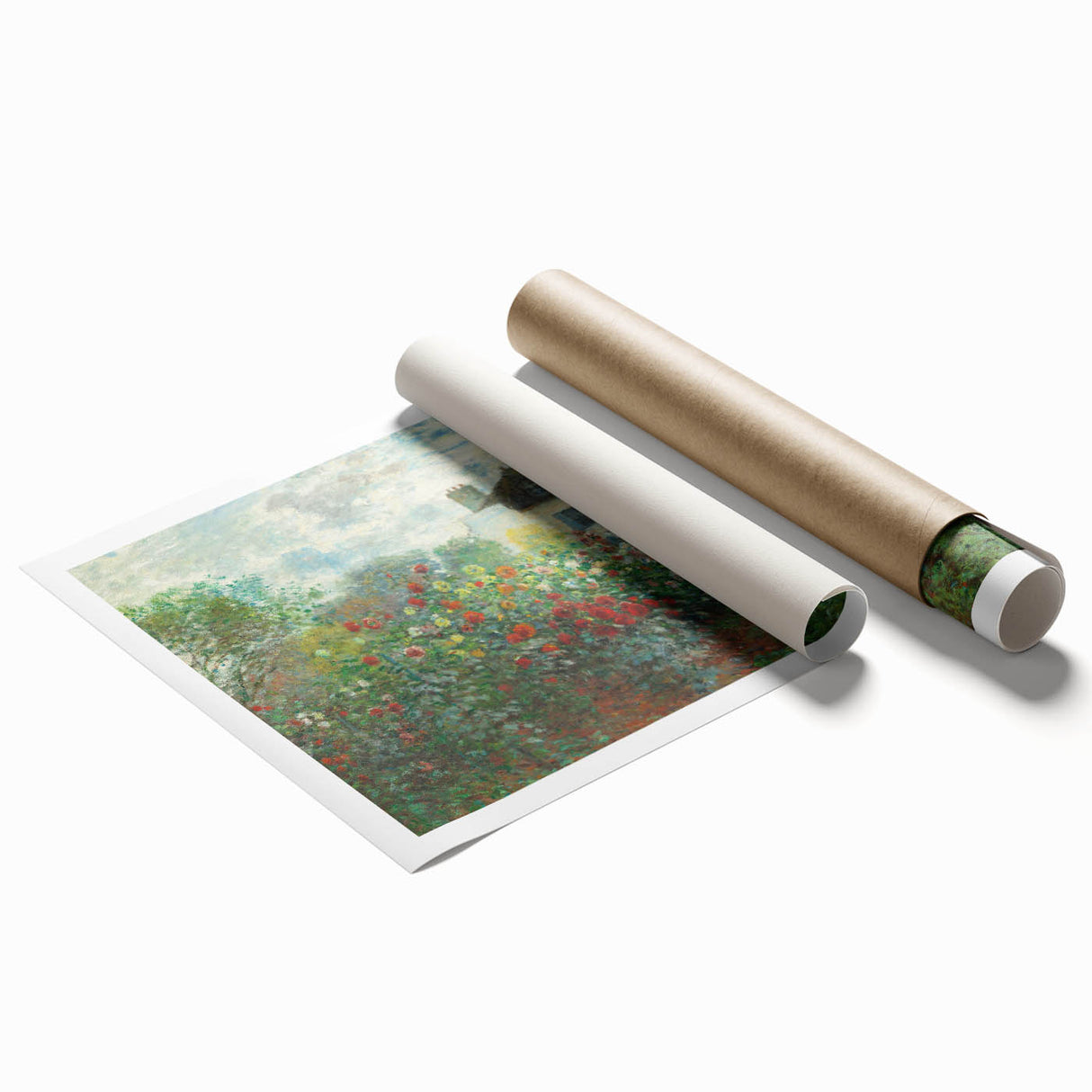 Artist's Garden in Argenteuil: Monet's Impressionist Floral Wall Art