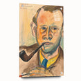 Modern Wall Art - Expressive Self-Portrait in Bold Brushstrokes