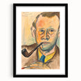 Modern Wall Art - Expressive Self-Portrait in Bold Brushstrokes
