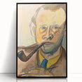Modern Wall Art - Expressive Self-Portrait in Bold Brushstrokes