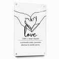 Minimalist Typography Wall Art - "Love" Definition Canvas Print