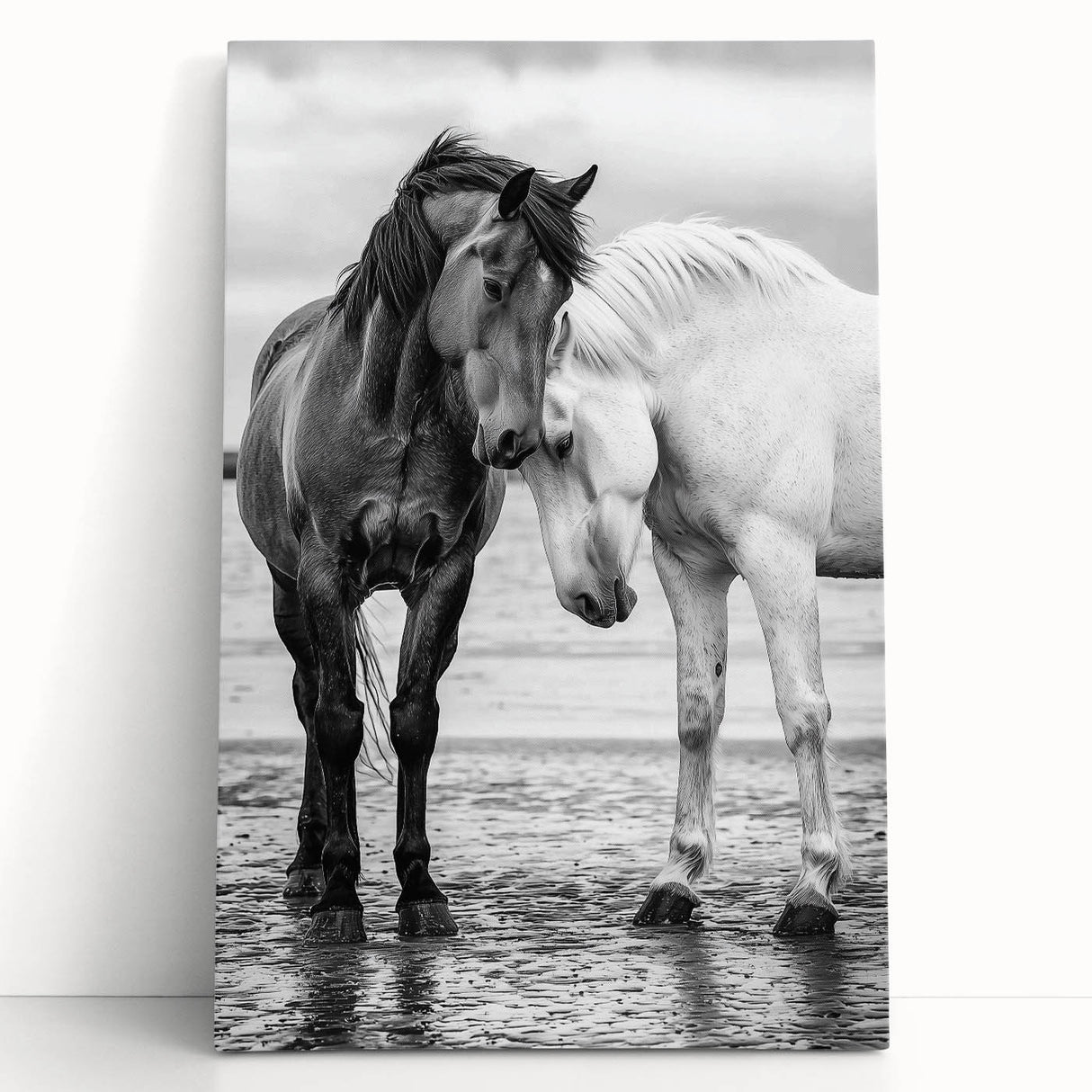 Colorful stretched canvas artwork featuring 50 stylized animal silhouettes in vibrant hues, perfect for enhancing home decor or art collections. Ideal for wildlife enthusiasts.