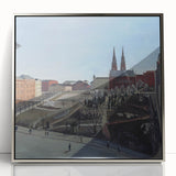 Urban Art Deco Wall Art – 1920s Cityscape with Vintage Charm