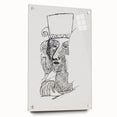 Dynamic Expressionist Dance Couple - Black and White Canvas Print