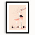 Extra large abstract art print featuring vibrant, colorful textures on a black framed canvas, suitable for living room decor.