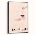 Black and white vintage poster art of a landscape, framed canvas, ideal for bedroom wall decor.