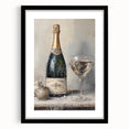 Elegant Holiday Champagne Celebration Wall Art - Christmas Art Prints
