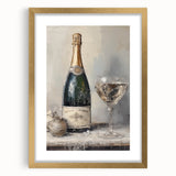 Elegant Holiday Champagne Celebration Wall Art - Christmas Art Prints