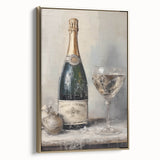 Elegant Holiday Champagne Celebration Wall Art - Christmas Art Prints