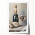 Elegant Holiday Champagne Celebration Wall Art - Christmas Art Prints