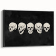 Halloween Canvas Art - Vintage Skull Expressions Print