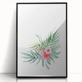 Girls Room Wall Art – Watercolor Tropical Floral Nursery Print